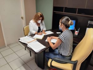 imagen Reunión con la Jefa del Departamento de Atención y Servicios a la Comunidad, para fortalecer los derechos humanos.
