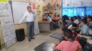 imagen Acudimos a la Escuela Primaria «Josefa Ortiz de Domínguez » con el tema Los Derechos de la Niñez