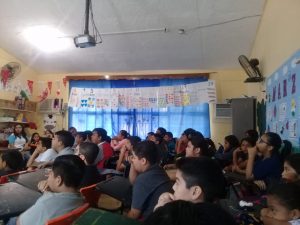 imagen Acudimos a la Escuela Primaria «Josefa Ortiz de Domínguez » con el tema Los Derechos de la Niñez