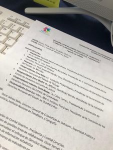 imagen Reunión con el Comité Directivo de la FMOPDH y el INEGI