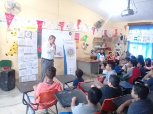 imagen Acudimos a la Escuela Primaria «Josefa Ortiz de Domínguez » con el tema Los Derechos de la Niñez