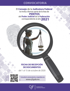 imagen CONVOCATORIA para integrar la Lista de personas que pueden fungir como peritos ante los órganos del Poder Judicial de la Federación