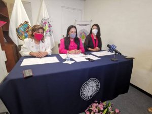 imagen Lic. Olivia Lemus, formalizó firma de convenio con Odeth Ortiz Melhem, Fundadora de EduCáncer y Jackeline Montecinos, Presidenta de Movimiento Benito A.C.