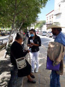 imagen Personal de este Organismo en Tula entrego trípticos del “Derecho humano a la salud de las mujeres".