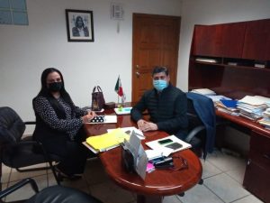 imagen Presidenta de este Organismo llevo a cabo reunión de trabajo con el Secretario del Ayuntamiento de Reynosa