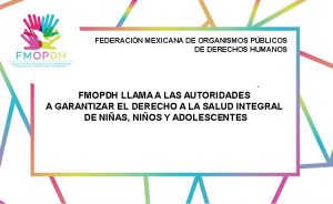 Imagen Pronunciamiento FMOPDH